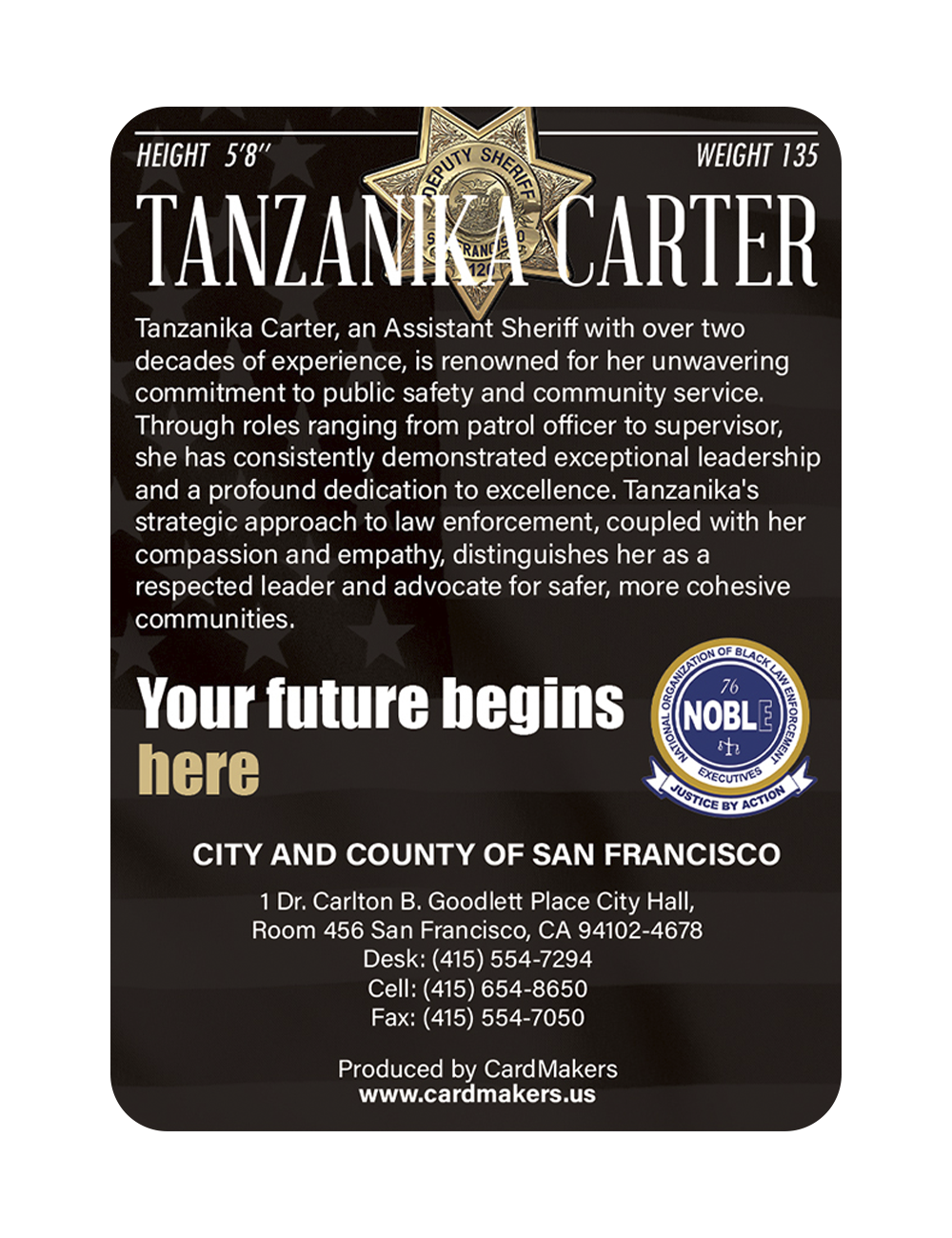 City & County of San Francisco 1 - Back