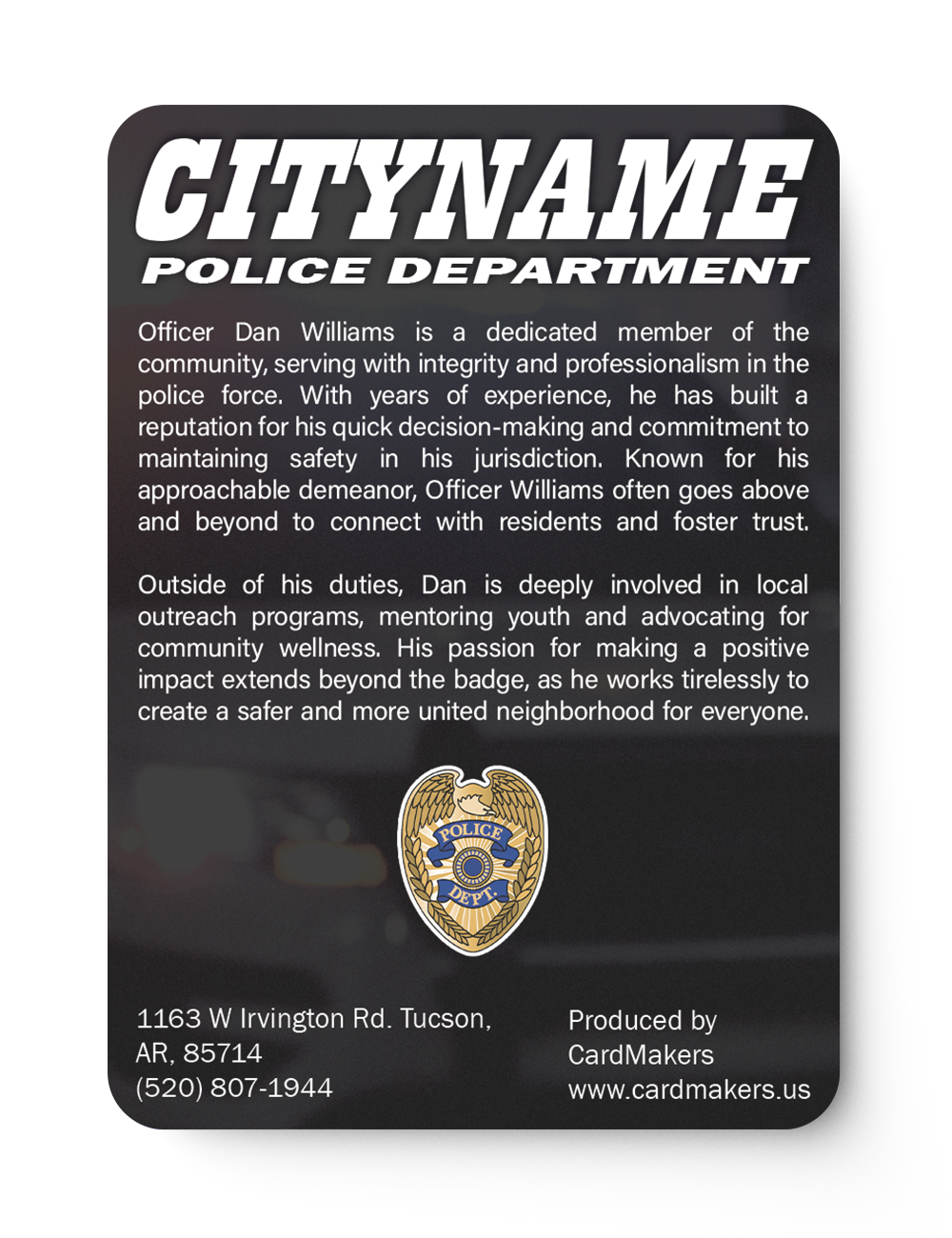 Police Devote - Back