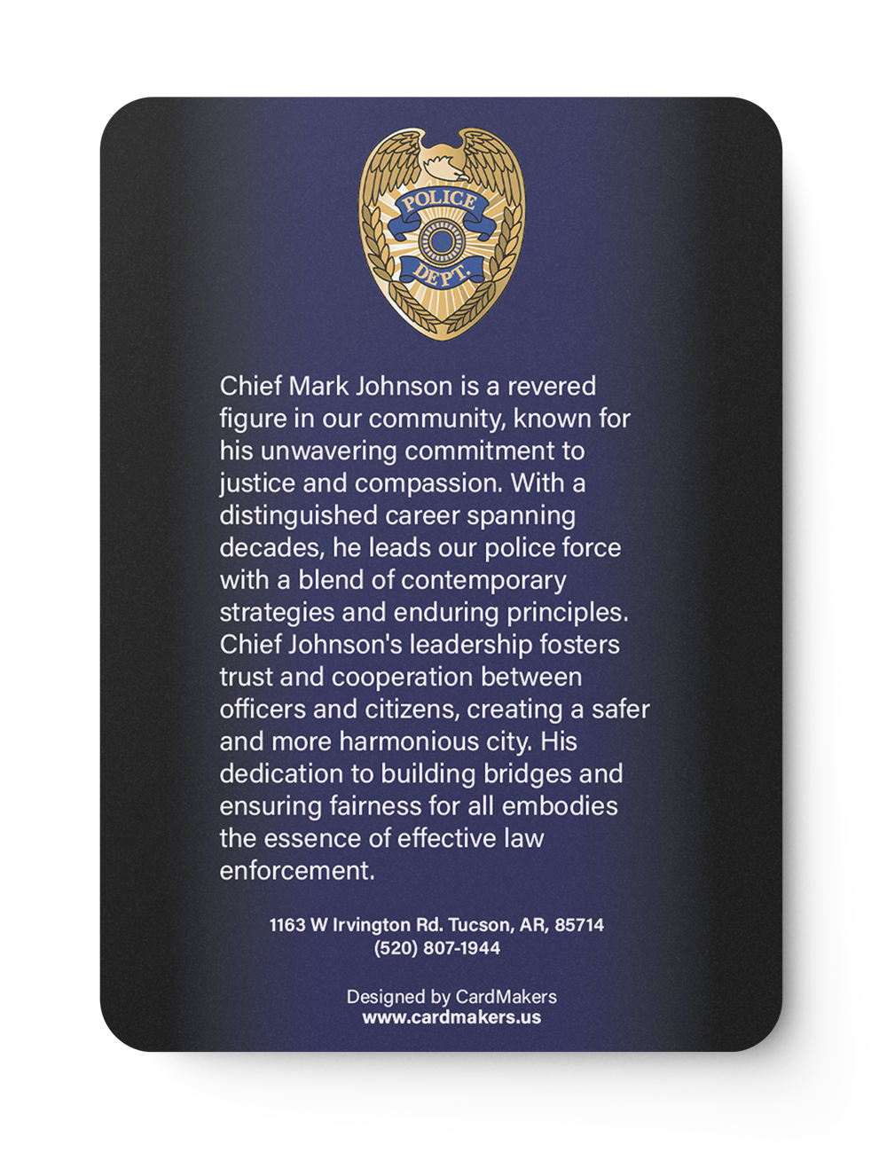 Police Ethics - Back