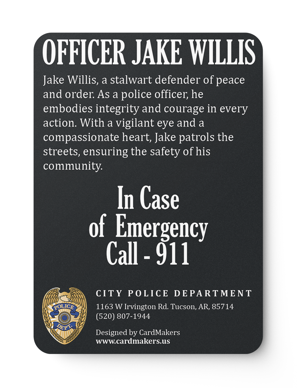 Police Family - Back
