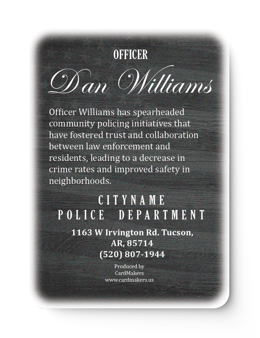 Police Ferocious - Back