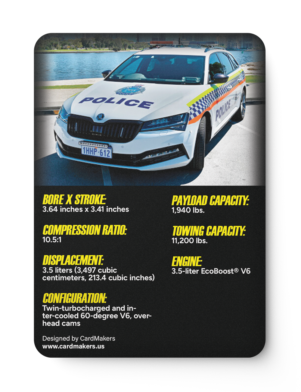 Police Truck 30 - Back