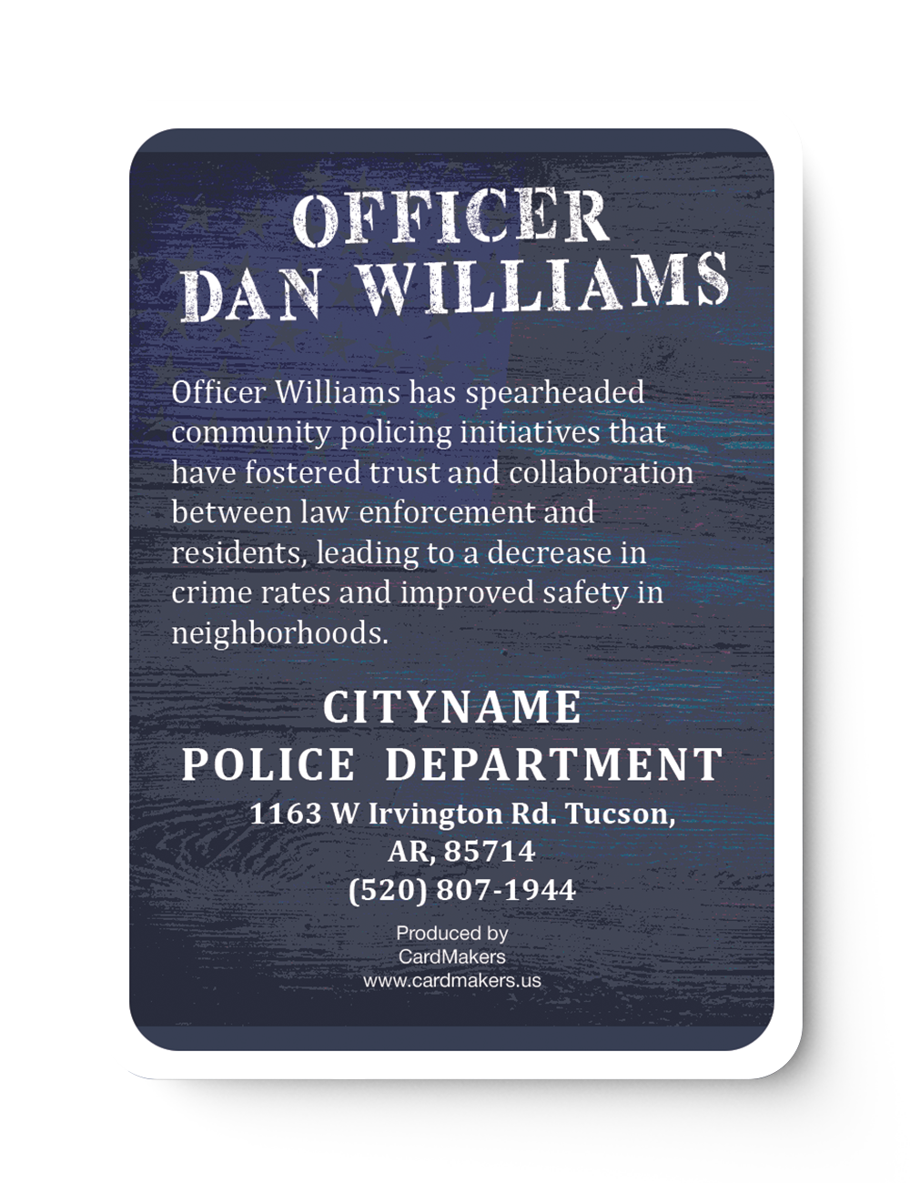 Police Wealth - Back