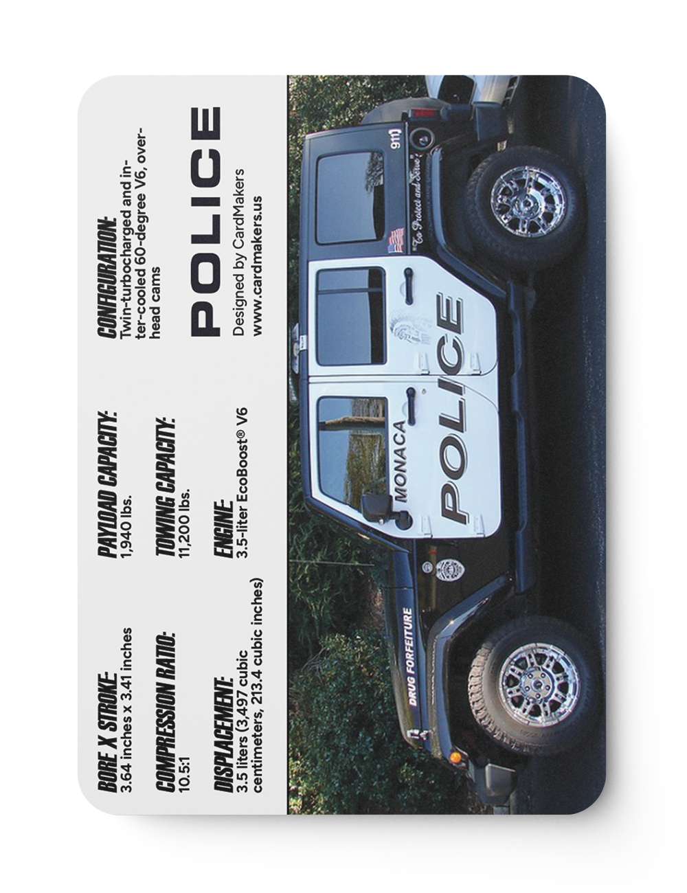 Police Truck 9 - Back