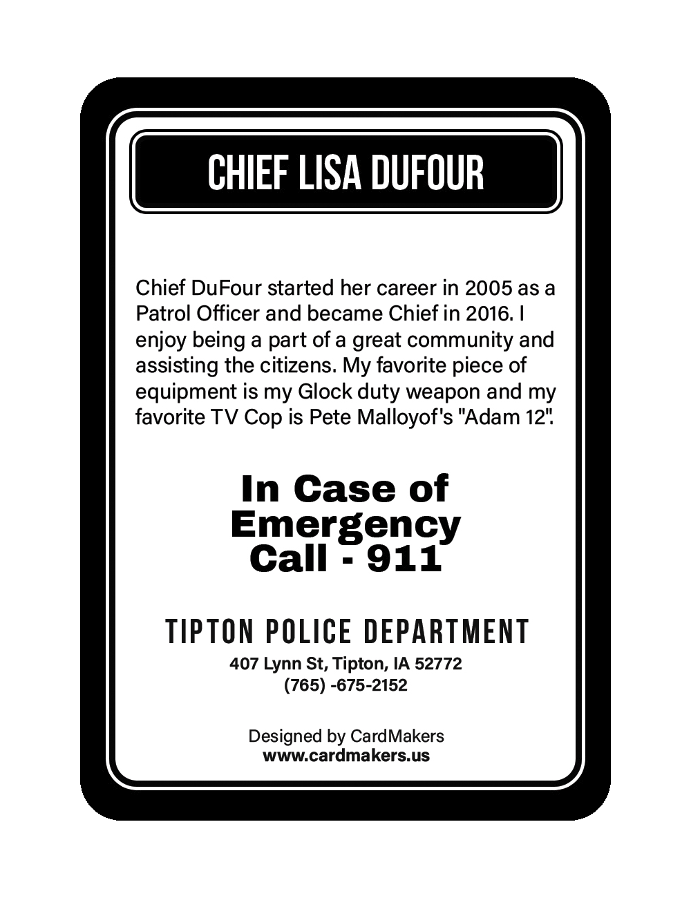 Tipton Police Department - Back